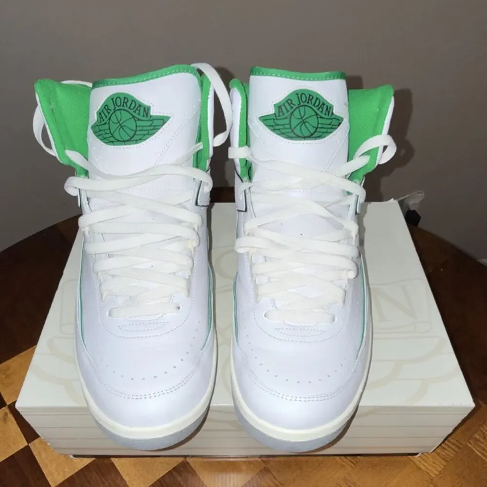 Size 14 - Air Jordan 2 Retro Lucky Green DR8884-103 White Sail 2023 OG Box